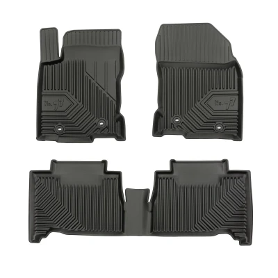 Afbeelding van FROGUM No. 77 77409149 Vloermatset Rubber voor en achter 3 Zwart Op maat gemaakt LEXUS: NX