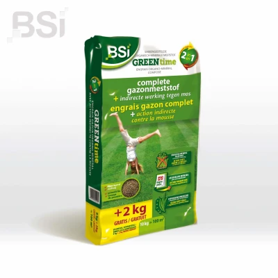 Afbeelding van Bsi Top Gazon Green Time 2 In 1 100 m2 Gazonmeststoffen 10 kg