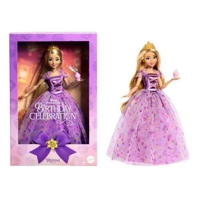 Afbeelding van Disney Princess Verjaardagsfeest Rapunzel Barbiepop