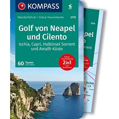 Afbeelding van KOMPASS Wanderführer Golf von Neapel, Ischia, Capri, Halbinsel Sorrent, Amalfi Küste und Cilento, 60 Touren mit Extra Tourenkarte