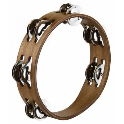 Image de Meinl CTA2WB Tambourin bois 8 cymbalettes acier Walnut brown