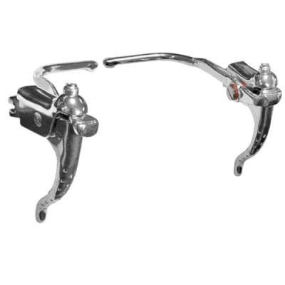 Image de Levier de frein vélo double commande 22mm ville route randonneuse aluminium