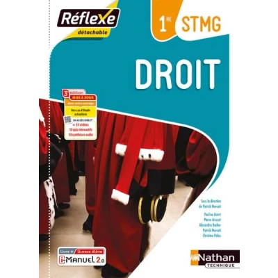 Image de Droit 1re STMG (Pochette Réflexe) Livre + Licence élève 2023