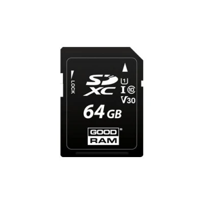 Image de GOODRAM S1A0 Carte mémoire flash 64 Go Video Class V30 / UHS I U1 Class10 SDXC