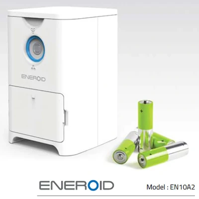 Afbeelding van Eneroïde oplader voor maximaal 12 AA Mignon LR6 batterijen met automatische sorteerfunctie defecte of en zeer gebruik...