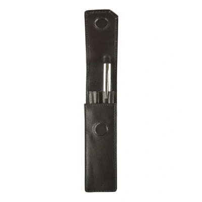 Afbeelding van Maverick Leren pen etui voor 2 pennen Zwart