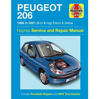 Afbeelding van Peugeot 206 98 01 Service &amp; Repair Manua