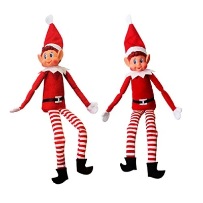 Afbeelding van Jongen Kerst pop Kerstmis traditie naughty Elves behavin badly