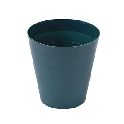 Afbeelding van Sinoba Prullenbak 6105 van kunststof, voor kinderkamer, kantoor, keuken, hoogte 25 cm, 9 liter, donkerblauw