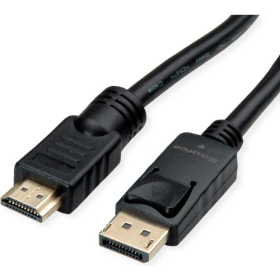 Afbeelding van ROLINE DisplayPort Kabel DP UHDTV, M/M, zwart, 7,5 m