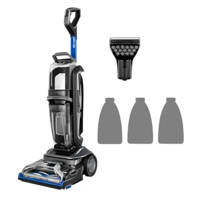 Image de BISSELL Revolution HydroSteam Nettoyeur de tapis Pour la saleté collante et tenace les désordres Avec fil tapis, carpettes, tissus d&#039;ameublement 77 dBa Noir, Titane, Bleu 3670N