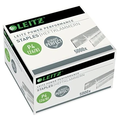 Afbeelding van Leitz Power Performance nietjes P4 (26/8), verzinkt, doos met 5000 nietjes, 55590000