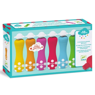 Afbeelding van Djeco schuimmarkers 6st