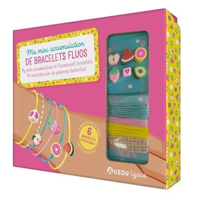 Image de Ma mini accumulation de bracelets fluo mon superbe bijou