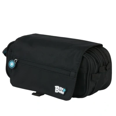 Image de Grafoplás Trousses Garfoplas, Noir, 23 cm, Trousse scolaire triple avec rabat