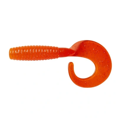 Afbeelding van Ron Thompson Grup Curl Tail 5.5cm 1.8gr Kleur : UV Orange Silver