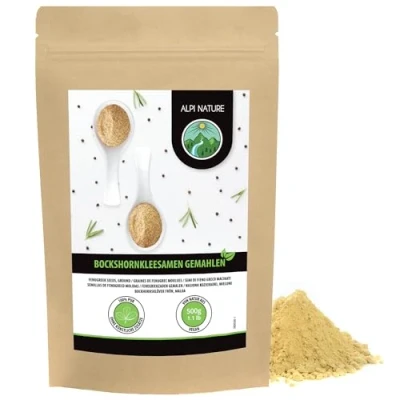 Image de Alpi Nature Fenugrec en Poudre 500g, Graines de Moulues, Méthi Moulue