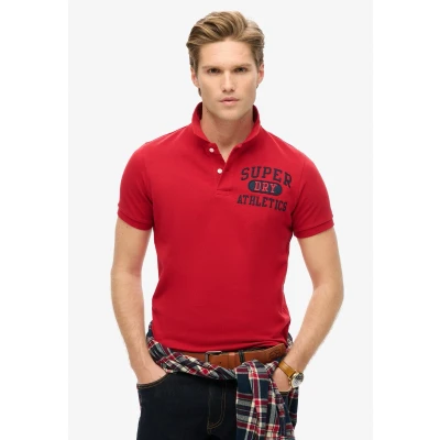 Afbeelding van Superdry State Poloshirt, Heren, Maat: Large, Barndoor red