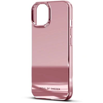Afbeelding van iDeal of Sweden Hoesje Geschikt voor iPhone 13 / 14 Mirror Case roze