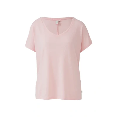 Afbeelding van Q/S designed by T shirt Maat XL Vrouwen 4121 LILAC/PINK polyester