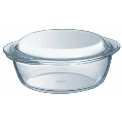 Afbeelding van Pyrex Essentials Ovenschaal Rond met Deksel 1,6 liter