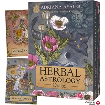 Afbeelding van Herbal Astrology Orakel: 55 Karten mit Botschaften und Anleitungen