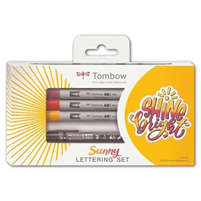 Afbeelding van Tombow Sunny lettering set