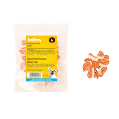 Afbeelding van Boomy Hondensnacks Hondensnoepjes Chicken Sushi 3 x 100g