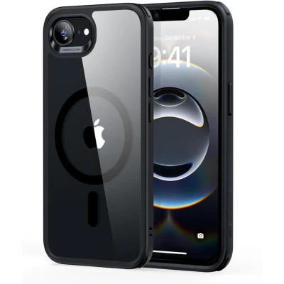 Afbeelding van ESR Classic Hybrid HaloLock Backcover Apple iPhone 16e Transparant, Zwart Inductieve lading, MagSafe compatible, Stootbestendig