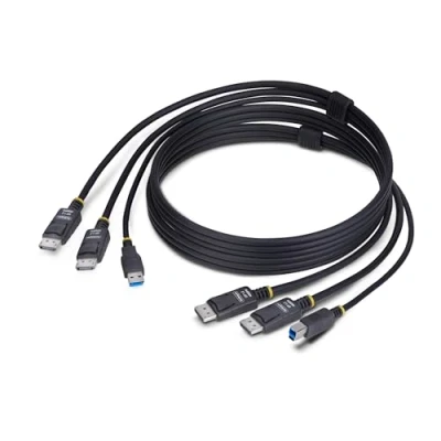 Afbeelding van StarTech.com DDU1226 KVM CABLE toetsenbord video muis (kvm) kabel Zwart