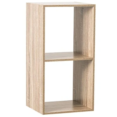Afbeelding van 5Five Simply Living Boekenkast 2 Vaks Hout Naturel 34,5 x 32 67,6 cm