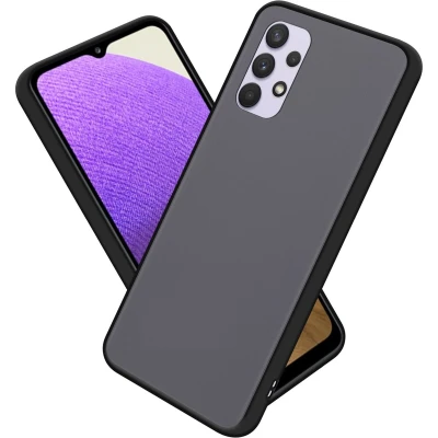 Afbeelding van Cadorabo Hoesje geschikt voor Samsung Galaxy A33 5G in MATT ZWART Hybride beschermhoes met TPU siliconen Case Cover binnenkant en matte plastic achterkant
