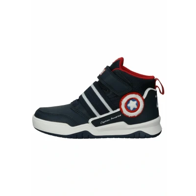 Afbeelding van Geox Sneakers hoog Navy/red voor kinderen, Maat: 37, Imitatieleer/ textiel
