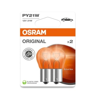 Afbeelding van Osram PY21W Gloeilamp 12V BAU15s Original Line 2 Stuks