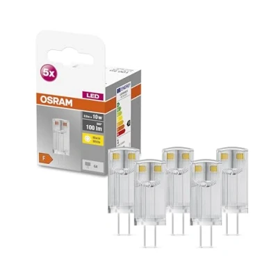 Afbeelding van OSRAM Ster PIN LED lamp, G4 basis helder glas ,Warm wit (27 K), 1 Lumen,