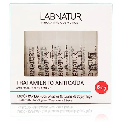 Afbeelding van Labnatur Anti Haaruitval Ampullen Natuurlijke Haargroei Stimulatie Scalp 7 Haarverlies