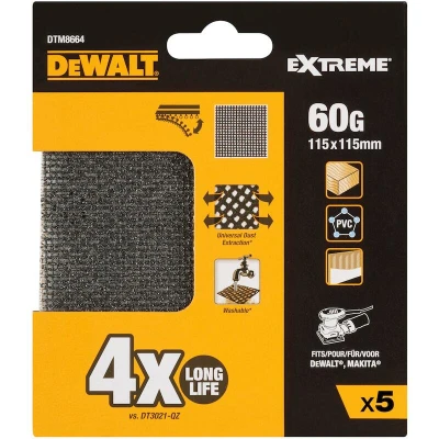 Afbeelding van DeWalt Accessoires Mesh schuurgaas 115x115mm K60 DTM8664 QZ