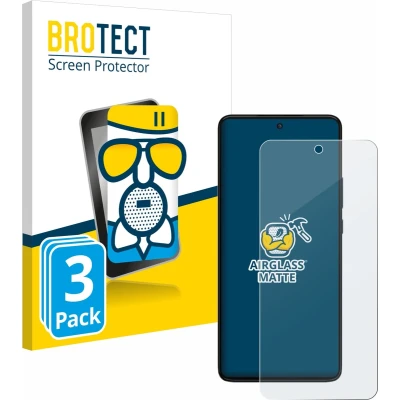 Afbeelding van BROTECT Screenprotector voor Motorola Moto G84 Folie Beschermfolie Beschermglas matte (3 Stuks)