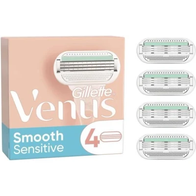 Afbeelding van Gillette Venus Smooth Sensitive Pink Scheermesjes 4 Stuks
