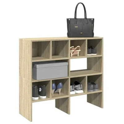 Image de vidaXL Étagères à chaussures 2 pcs empilable chêne sonoma 89,5x30x40cm858844