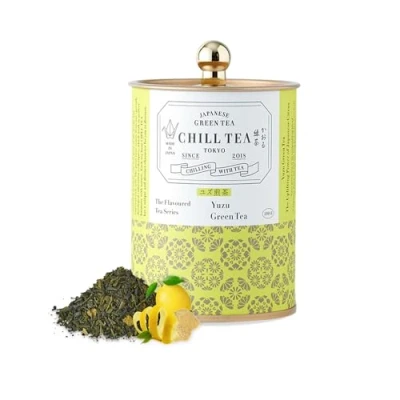 Afbeelding van CHILL TEA Tokyo Yuzu citrus groene thee losse Japanse met citroen smaak 100 g bladeren