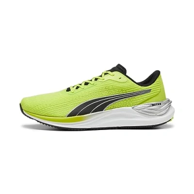 Afbeelding van Puma Electrify Nitro 3 Loopschoen neutraal, Heren, Maat: 39, Lime pow/black/silver Textiel/ synthetisch
