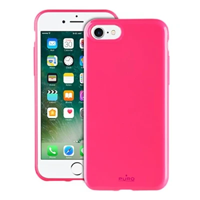 Image de Pack Puro Coque semi rigide Rose pour iPhone 7 + Lunettes de soleil