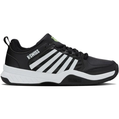 Afbeelding van K SWISS Court Express 2 Tennisschoenen voor alle ondergronden, Heren, Maat: 44.5, Black/white/soft neon green Schoenen