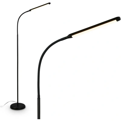 Afbeelding van Briloner MURA Vloerlamp 1660015 Traploos dimbaar Aanraakfunctie Zwenkbaar Geheugenfunctie Warm wit licht kleur Ø21 x 170 cm Zwart