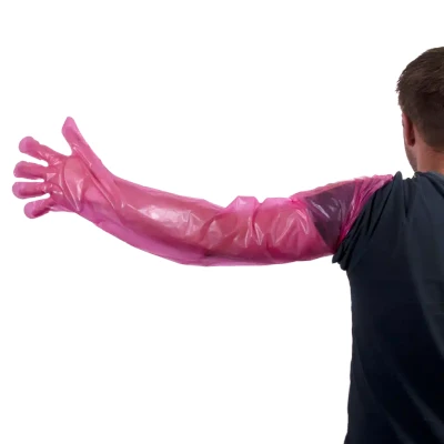 Afbeelding van Wegwerp handschoenen Vet roze 100 stuks
