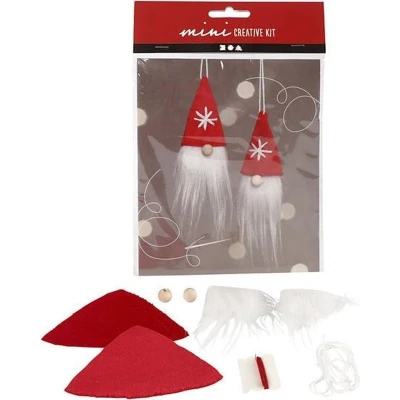 Afbeelding van Creative mini kit, Kerstkabouter Hangers hoogte 11 cm