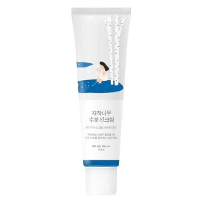 Image de ROUND LAB Crème solaire hydratante au jus de bouleau (SPF50, 1,69 fl.oz) Un écran hydratant, sans dominante blanche, forte protection UV, adapté à l&#039;océan et récif