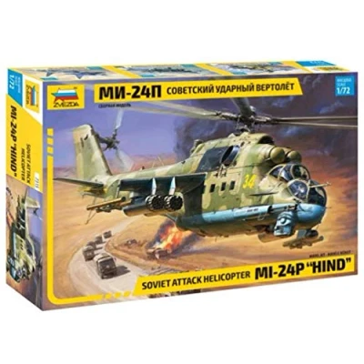 Afbeelding van Zvezda Mil 24p (Zve7315) modelbouwsets, hobbybouwspeelgoed voor kinderen, modelverf en accessoires
