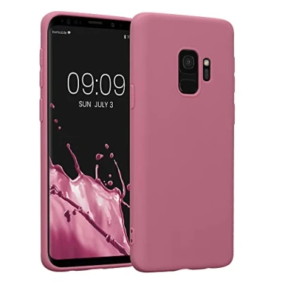 Afbeelding van kwmobile telefoonhoesje geschikt voor Samsung Galaxy S9 Hoesje smartphone Back cover in donkerroze